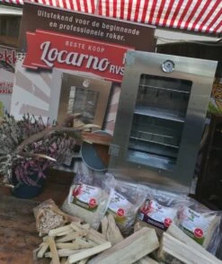 2-L Home & Garden XL Rookoven - RVS - 80x40x28 Cm - 3 Etages 27 2-L Home & Garden XL Rookoven - RVS - 80x40x28 Cm - 3 Etages -Barbecue Benodigdheden Winkel 1009x1200