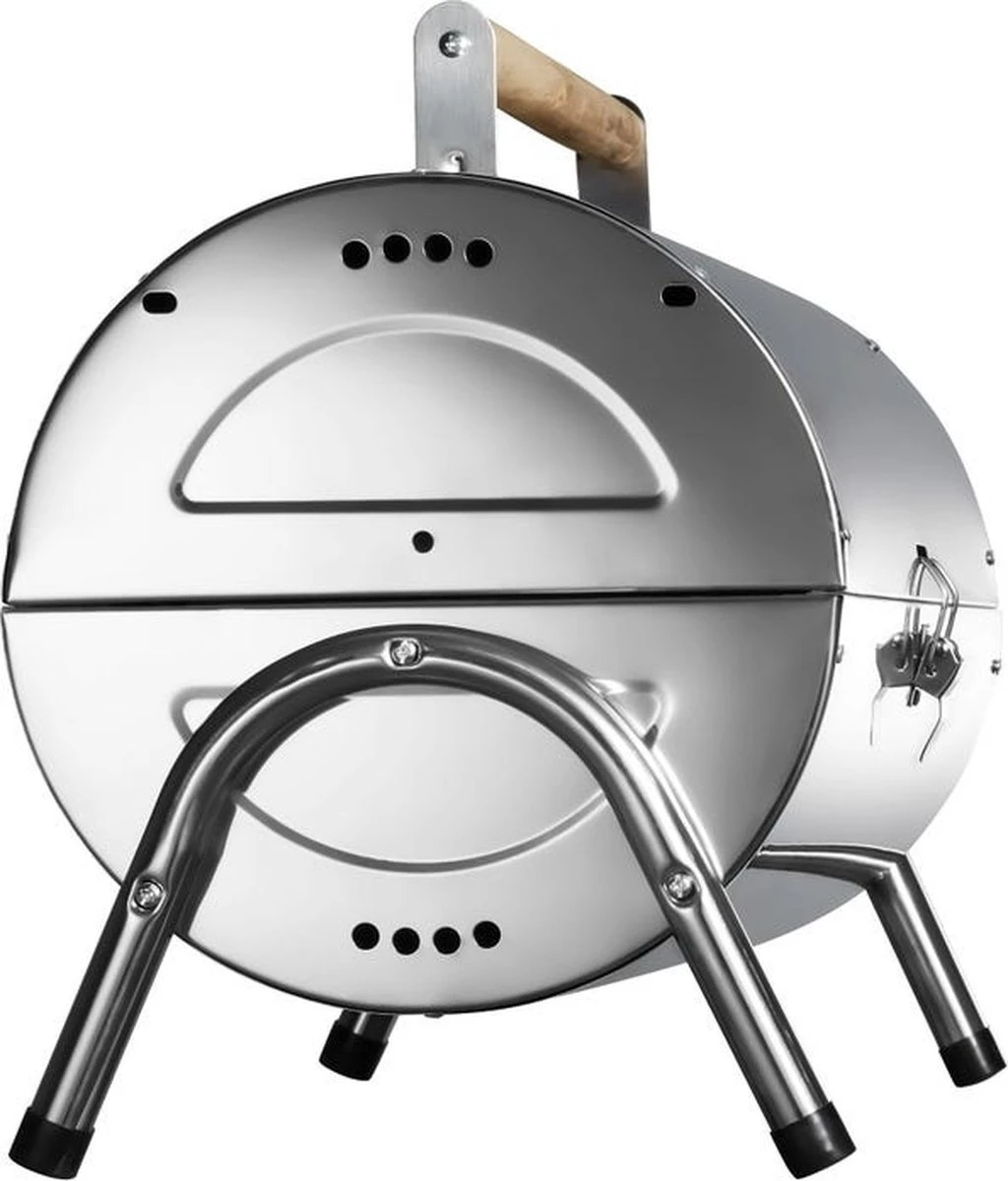 BBQ Collection Houtskoolbarbecue - Cilinder - Chroom 12 BBQ Collection Houtskoolbarbecue - Cilinder - Chroom - Afbeelding 12