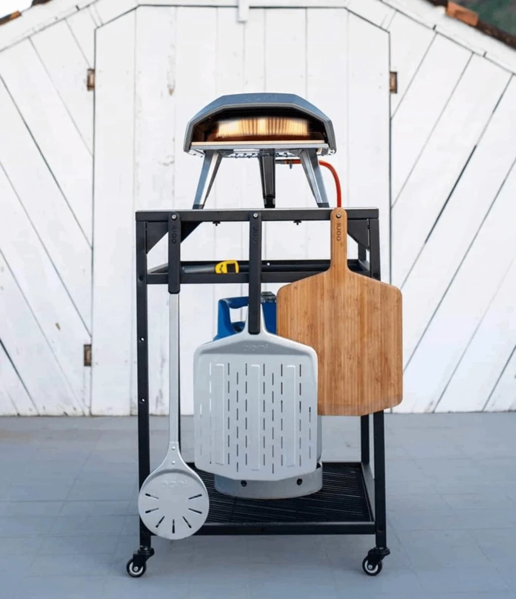 Ooni - Tafel - Medium - Pizza Tafel - 60x80x 90cm - RVS - Zwart 5 Ooni - Tafel - Medium - Pizza Tafel - 60x80x 90cm - RVS - Zwart - Afbeelding 5