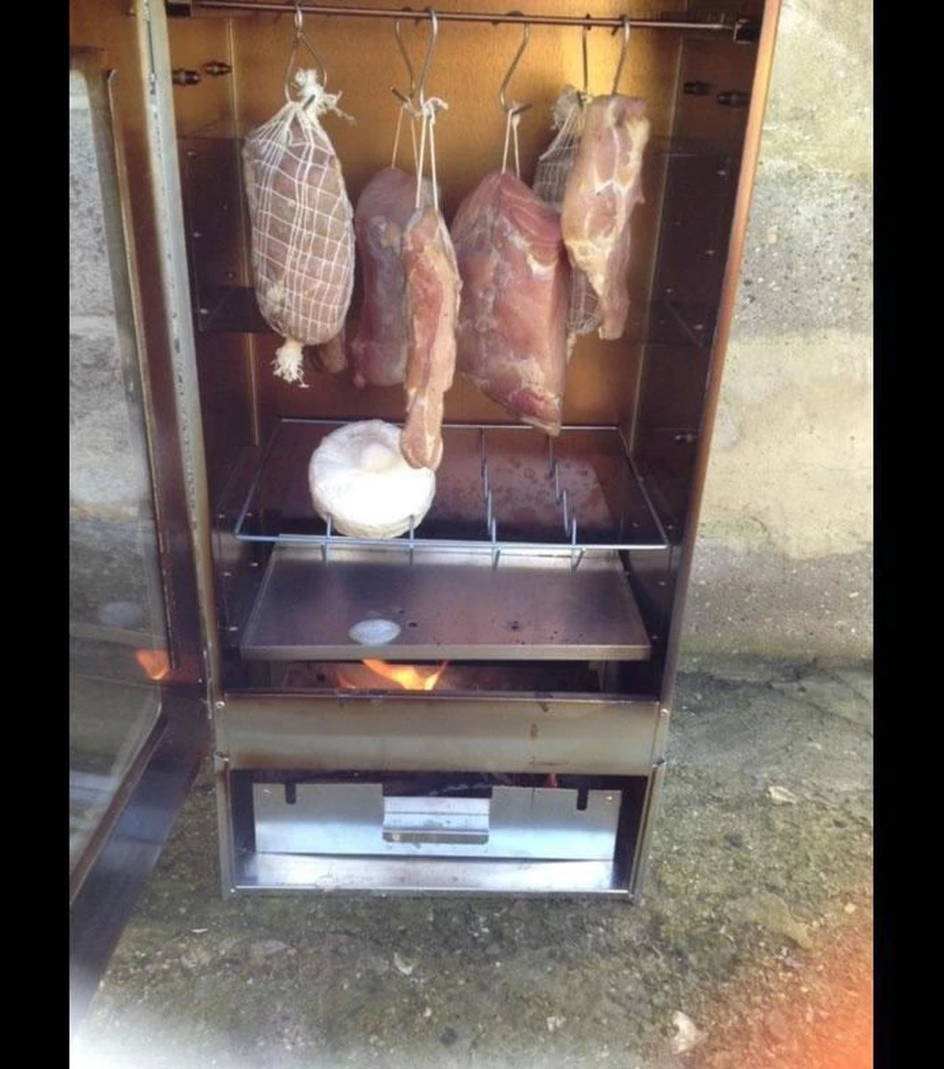 2-L Home & Garden XL Rookoven - RVS - 80x40x28 Cm - 3 Etages 6 2-L Home & Garden XL Rookoven - RVS - 80x40x28 Cm - 3 Etages - Afbeelding 6