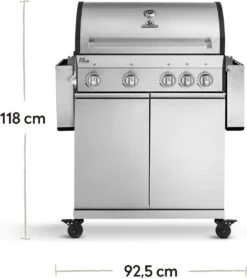 Burnhard Gas BBQ Big FRED Deluxe - 4 Branders - Incl. Keramische Infraroodbrander & Afdekhoes - Deluxe 38 Burnhard Gas BBQ Big FRED Deluxe - 4 Branders - Incl. Keramische Infraroodbrander & Afdekhoes - Deluxe -Barbecue Benodigdheden Winkel 1063x1200 5