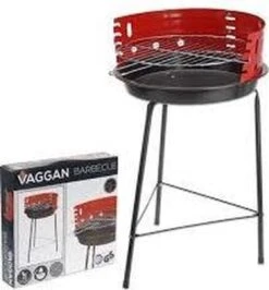 Houtskoolbarbecue Ø33 Cm | Verstelbare Grill BBQ | Halfopen | Zwart / Rood -Barbecue Benodigdheden Winkel 1116x1200 3