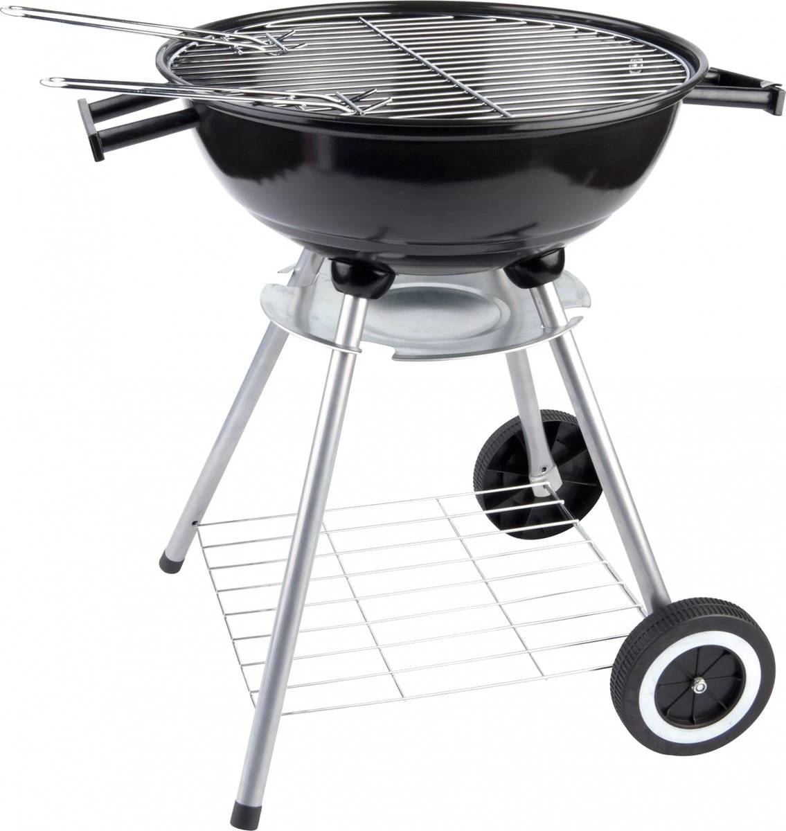 BBQ Collection Houtskoolbarbecue - Kogelbarbecue 45 X 60 Centimeter - Ronde Barbecue - Barbecue Op Wielen - Zwart - Metaal 17 BBQ Collection Houtskoolbarbecue - Kogelbarbecue 45 X 60 Centimeter - Ronde Barbecue - Barbecue Op Wielen - Zwart - Metaal - Afbeelding 17