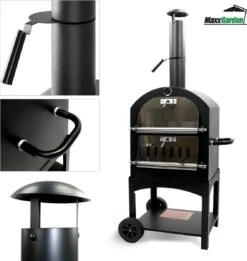 MaxxGarden Pizza Oven - Smoker Barbecue Op Hout, Houtskool Of Pellets - 45 X 65 X 158cm 12 MaxxGarden Pizza Oven - Smoker Barbecue Op Hout, Houtskool Of Pellets - 45 X 65 X 158cm -Barbecue Benodigdheden Winkel 1137x1200