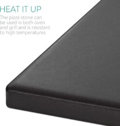 Navaris Pizzasteen XL Voor Oven En Barbecue - Rechthoekige Pizzaplaat 38 X 30 Cm - Inclusief Receptenboek - Keramisch Geglazuurd - Zwart -Barbecue Benodigdheden Winkel 1142x1200 1