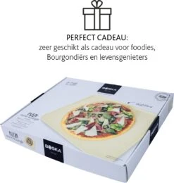 Boska Pizzasteen Deluxe Rechthoek - Voor De Oven - Knapperige Pizza's - 40x32 Cm - BBQ Accessoires -Barbecue Benodigdheden Winkel 1142x1200