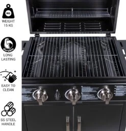 MaxxGarden Gas Barbecue - 3 Branders - Incl. Gratis BBQ Set 13 MaxxGarden Gas Barbecue - 3 Branders - Incl. Gratis BBQ Set -Barbecue Benodigdheden Winkel 1154x1200