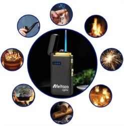 MELTAZO Elektrische Aansteker, Aansteker Gas, Electric Lighter, Gasaansteker Navulbaar, Elektronische Aansteker, Aansteker Plasma, Aansteker Vuurwerk, USB Aansteker Plasma, 2-in-1 Aansteker Voor Sigaretten Camping Kaarsen - 2023 Editie -Barbecue Benodigdheden Winkel 1176x1200 7