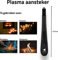 Oplaadbare Lange Elektrische Aansteker - Zwart - Duurzame Plasma Aansteker - Inclusief Cadeauverpakking - BBQ - Kaarsen 12 Oplaadbare Lange Elektrische Aansteker - Zwart - Duurzame Plasma Aansteker - Inclusief Cadeauverpakking - BBQ - Kaarsen -Barbecue Benodigdheden Winkel 1177x1200