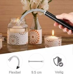 Merkloos BBQ Aansteker Oplaadbaar Met Usb Kabel - Elektrische Keuken Aansteker - Flexibele Aansteker - Zwart -Barbecue Benodigdheden Winkel 1196x1200 7