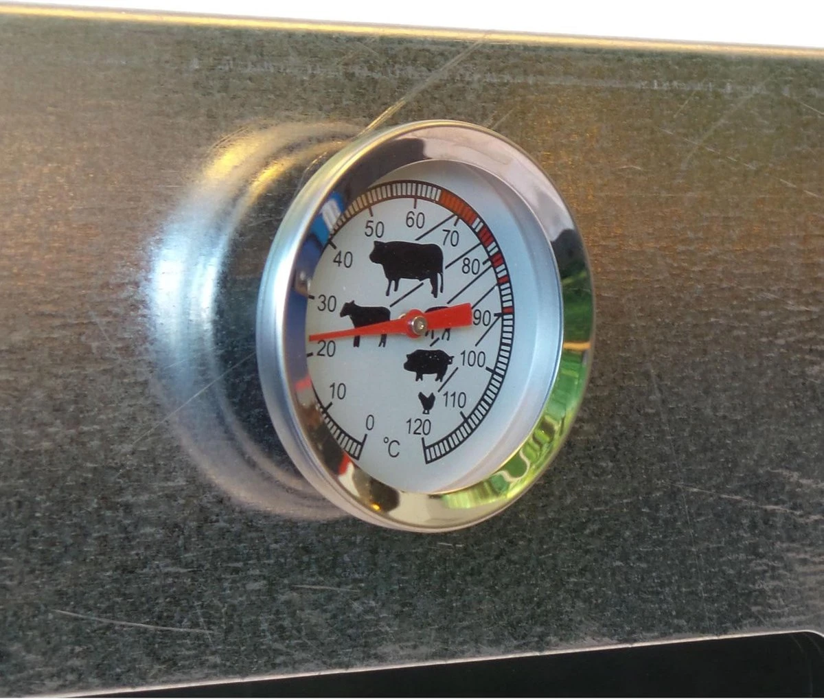 2-L Home & Garden XL Rookoven - RVS - 80x40x28 Cm - 3 Etages 4 2-L Home & Garden XL Rookoven - RVS - 80x40x28 Cm - 3 Etages - Afbeelding 4