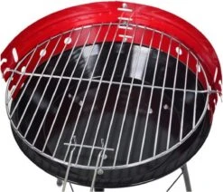 Houtskoolbarbecue Ø33 Cm | Verstelbare Grill BBQ | Halfopen | Zwart / Rood -Barbecue Benodigdheden Winkel 1200x1028 2