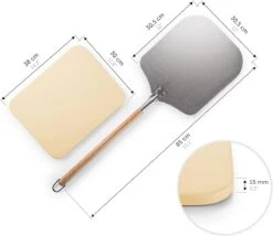 Blumtal - Pizzasteen Met XL Pizza Schep - Professionele Pizza Set - Cordieriet Pizza Stone -Barbecue Benodigdheden Winkel 1200x1039 2