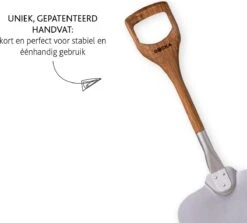 Boska Pizzaschep Barbecue - Kort Handvat - Stabiel - Aluminium - Eikenhout - BBQ Accessoires -Barbecue Benodigdheden Winkel 1200x1084