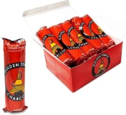 Houtskool Tabletten - Golden Temple - 3.3cm - 100 Stuks -Barbecue Benodigdheden Winkel 1200x1095
