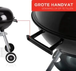 BBQ Collection Houtskoolbarbecue - Kogelbarbecue 45 X 60 Centimeter - Ronde Barbecue - Barbecue Op Wielen - Zwart - Metaal 32 BBQ Collection Houtskoolbarbecue - Kogelbarbecue 45 X 60 Centimeter - Ronde Barbecue - Barbecue Op Wielen - Zwart - Metaal -Barbecue Benodigdheden Winkel 1200x1116 3