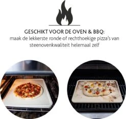 Boska Pizzasteen Deluxe Rechthoek - Voor De Oven - Knapperige Pizza's - 40x32 Cm - BBQ Accessoires -Barbecue Benodigdheden Winkel 1200x1131