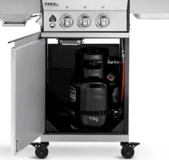 Burnhard Gas BBQ FRED JR. Deluxe - 2 Branders - Incl. Keramische Infraroodbrander & Afdekhoes - Deluxe -Barbecue Benodigdheden Winkel 1200x1135 2