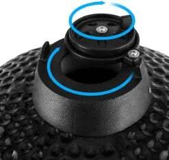 Patton - Kamado 21" - Premium Black - Keramische Barbecue - Incl. Bluetooth Kerntemperatuurmeter - LED Verlichting - Large - Compleet - Zwart -Barbecue Benodigdheden Winkel 1200x1137 1