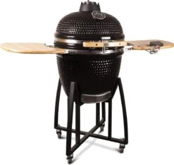 Patton - Kamado 21" - Premium Black - Keramische Barbecue - Incl. Bluetooth Kerntemperatuurmeter - LED Verlichting - Large - Compleet - Zwart -Barbecue Benodigdheden Winkel 1200x1139