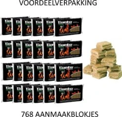 Samba Aanmaakblokjes Bruin á 24 X 32 Stuks - Omdoos Is 768 Aanmaakblokjes -Barbecue Benodigdheden Winkel 1200x1148