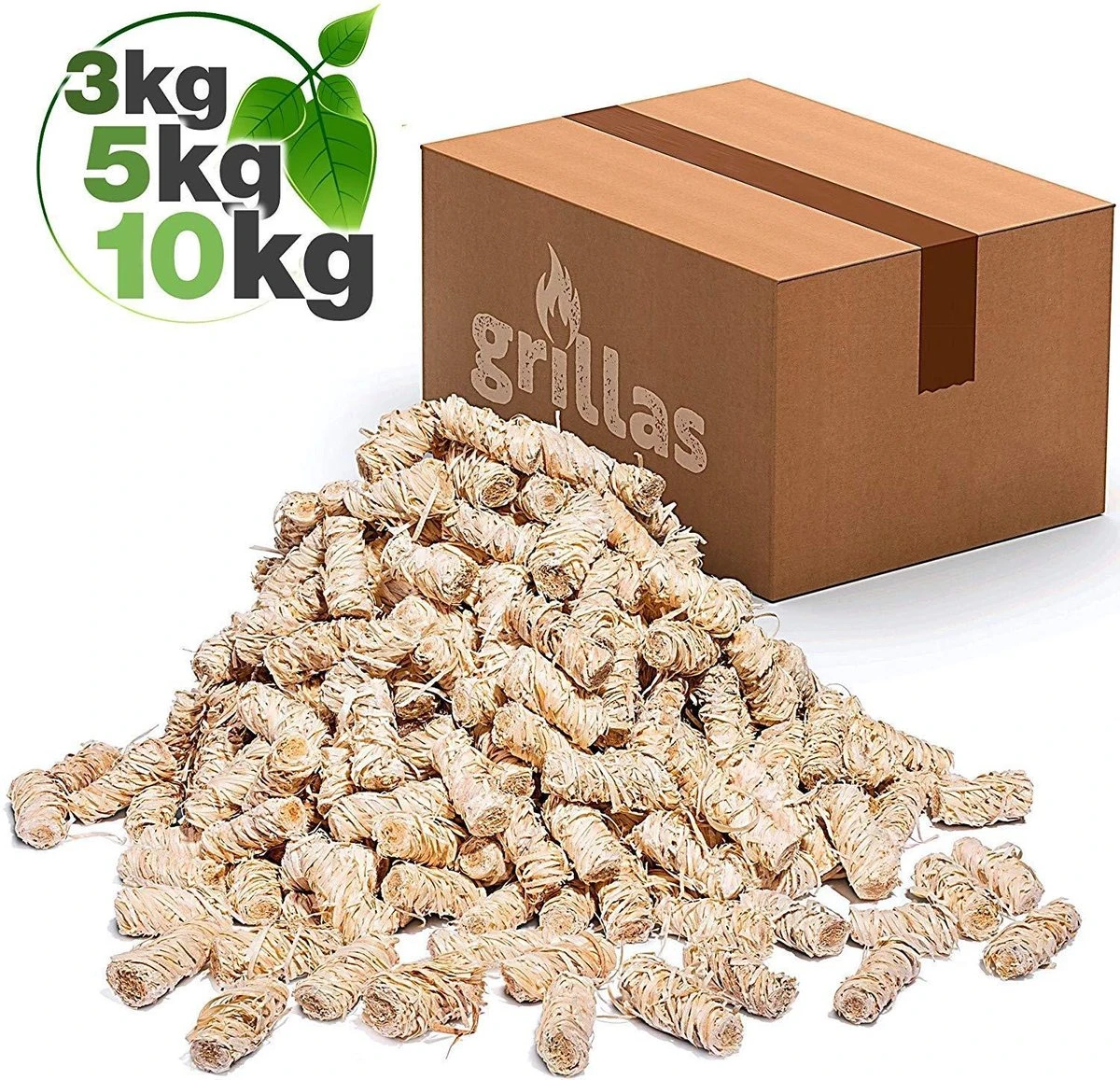 Grillas Aanmaakblokjes Voor Openhaard En Barbecue - 10kg - 670 Stuks 1 Grillas Aanmaakblokjes Voor Openhaard En Barbecue - 10kg - 670 Stuks