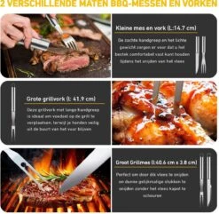 Saveur Royal® 35-delige Barbecue Gereedschapset In Roestvrij Staal - BBQ Grill Set Met Draagtas - Barbecuegerei-sets - Barbecue Accessoires Gereedschap - 35-delig 20 Saveur Royal® 35-delige Barbecue Gereedschapset In Roestvrij Staal - BBQ Grill Set Met Draagtas - Barbecuegerei-sets - Barbecue Accessoires Gereedschap - 35-delig -Barbecue Benodigdheden Winkel 1200x1170 4