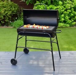 BBQ XL Houtskoolbarbecue - Cilindervorm - Grilloppervlak (LxB) 71 X 35 Cm - Zwart -Barbecue Benodigdheden Winkel 1200x1182 2