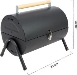 MaxxGarden BBQ - Houtskool Barbecue - Smoker Barbecue - Grilloppervlak (LxB) 38 X 52 Cm - Met Dubbel Grill Vlak - Zwart -Barbecue Benodigdheden Winkel 1200x1182 3
