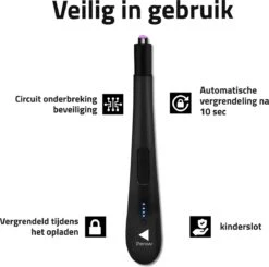 Oplaadbare Lange Elektrische Aansteker - Zwart - Duurzame Plasma Aansteker - Inclusief Cadeauverpakking - BBQ - Kaarsen 11 Oplaadbare Lange Elektrische Aansteker - Zwart - Duurzame Plasma Aansteker - Inclusief Cadeauverpakking - BBQ - Kaarsen -Barbecue Benodigdheden Winkel 1200x1190