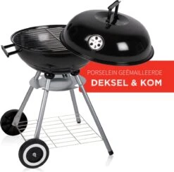 BBQ Collection Houtskoolbarbecue - Kogelbarbecue 45 X 60 Centimeter - Ronde Barbecue - Barbecue Op Wielen - Zwart - Metaal 30 BBQ Collection Houtskoolbarbecue - Kogelbarbecue 45 X 60 Centimeter - Ronde Barbecue - Barbecue Op Wielen - Zwart - Metaal -Barbecue Benodigdheden Winkel 1200x1191 3