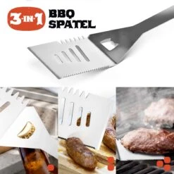 Squago BBQ Accesoires XXL Set Met Schort - Gereedschap - Gereedschapset Tang Borstel Mat -Barbecue Benodigdheden Winkel 1200x1198 5