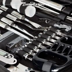 Mountain Jack® 40-Delige Luxe BBQ Grill Accessoires Set In Roestvrij Staal – Barbecue Gereedschap – Tangenset, Vlees Thermometer, Vleestang, Borstel, Spiezen, Vleesmes, Vleesvork 18 Mountain Jack® 40-Delige Luxe BBQ Grill Accessoires Set In Roestvrij Staal – Barbecue Gereedschap – Tangenset, Vlees Thermometer, Vleestang, Borstel, Spiezen, Vleesmes, Vleesvork -Barbecue Benodigdheden Winkel 1200x1199 7