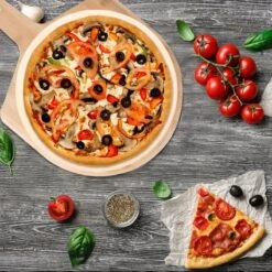 MaxxHome Pizzasteen - BBQ Steen - Maximum Te Verhitten Tot 600 Graden - ⌀33 - Incl. Houten Schep 11 MaxxHome Pizzasteen - BBQ Steen - Maximum Te Verhitten Tot 600 Graden - ⌀33 - Incl. Houten Schep -Barbecue Benodigdheden Winkel 1200x1200 118