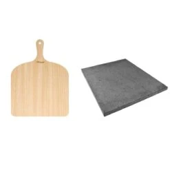 ETNA Pizza Set - Grote Pizzasteen & GRATIS Pizzaschep - 30 Cm X 38 Cm - Echt Italiaanse Pizzasteen - Broodbaksteen - BBQ Pizzasteen - Gemaakt Van Lavasteen Uit De Etna - Non-stick - Eppicotispai -Barbecue Benodigdheden Winkel 1200x1200 121