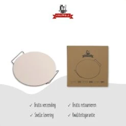 Pizzasteen BBQ & Oven | Pizzaplaat Voor De Lekkerste Bereiding Van Een Pizza Op Jouw Barbecue Of In De Oven | Pizza Stone Rond | Medium (33 Cm) -Barbecue Benodigdheden Winkel 1200x1200 140