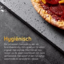 Pizzasteen BBQ Oven - Lava Van Vulkaan Etna - Barbecue Accesoires - Made In Italy - Broodbaksteen - 30x38x1.1 - VDN -Barbecue Benodigdheden Winkel 1200x1200 170