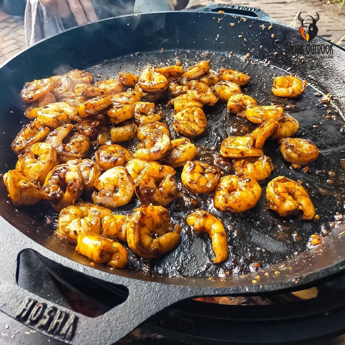 Valhal Outdoor Skillet / Plancha / Koekenpan - Gietijzer - Diameter 35cm, Twee Handvatten, VH35F 7 Valhal Outdoor Skillet / Plancha / Koekenpan - Gietijzer - Diameter 35cm, Twee Handvatten, VH35F - Afbeelding 7