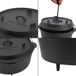 Dutch Oven Enkhuizen Met Deksel Gietijzer Zwart - 4 Varianten -Barbecue Benodigdheden Winkel 1200x1200 234