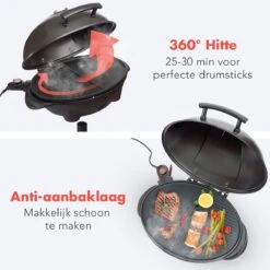 KitchenBrothers Elektrische BBQ - Met Grillplaat - Anti-aanbaklaag - Incl. Plank/Houders - Grilloppervlak 46,5x33,8cm - Tot 300°C - 2400W - Zwart 14 KitchenBrothers Elektrische BBQ - Met Grillplaat - Anti-aanbaklaag - Incl. Plank/Houders - Grilloppervlak 46,5x33,8cm - Tot 300°C - 2400W - Zwart -Barbecue Benodigdheden Winkel 1200x1200 335