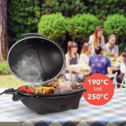 KitchenBrothers Elektrische BBQ - Met Grillplaat - Anti-aanbaklaag - Incl. Plank/Houders - Grilloppervlak 46,5x33,8cm - Tot 300°C - 2400W - Zwart 19 KitchenBrothers Elektrische BBQ - Met Grillplaat - Anti-aanbaklaag - Incl. Plank/Houders - Grilloppervlak 46,5x33,8cm - Tot 300°C - 2400W - Zwart -Barbecue Benodigdheden Winkel 1200x1200 340
