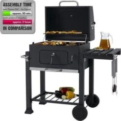 Tepro Toronto Click Barbecue Bbq Houtskool - Grilloppervlak (LxB) 56 X 42 Cm - Met Thermometer In De Deksel - RVS - Houtskoolbarbecue -Barbecue Benodigdheden Winkel 1200x1200 354