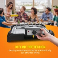 Aigostar Lava 30LDQ - Elektrische Grill - BBQ - Tafel Barbecue - Grilloppervlakte 41 X 24 Cm - 2000 Watt -Barbecue Benodigdheden Winkel 1200x1200 368