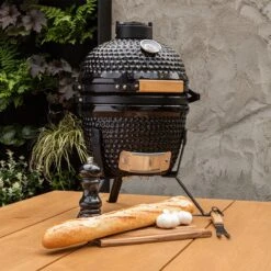 BluMill Kamado BBQ Egg - Kamado 13 Inch - Incl. Vlees Thermometer - Houtskoolbarbecues - Zwart - Ø 27cm 27 BluMill Kamado BBQ Egg - Kamado 13 Inch - Incl. Vlees Thermometer - Houtskoolbarbecues - Zwart - Ø 27cm -Barbecue Benodigdheden Winkel 1200x1200 404