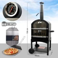 MaxxGarden Pizza Oven - Smoker Barbecue Op Hout, Houtskool Of Pellets - 45 X 65 X 158cm 15 MaxxGarden Pizza Oven - Smoker Barbecue Op Hout, Houtskool Of Pellets - 45 X 65 X 158cm -Barbecue Benodigdheden Winkel 1200x1200 433