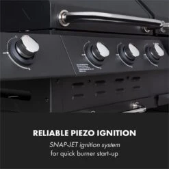 Klarstein Kingsville Double Barbecue - Houtskool- En Gasbarbecue - Smoker BBQ - Inclusief Deksels En Thermometer - Met 2 Roosters - Zwart -Barbecue Benodigdheden Winkel 1200x1200 466