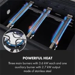 Klarstein Kingsville Double Barbecue - Houtskool- En Gasbarbecue - Smoker BBQ - Inclusief Deksels En Thermometer - Met 2 Roosters - Zwart -Barbecue Benodigdheden Winkel 1200x1200 470