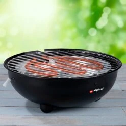 Alpina Elektrische BBQ - Tafel-Barbecue - Geen Rook - Binnen Barbecueën - 1250W - Ø 30 Cm - Zwart -Barbecue Benodigdheden Winkel 1200x1200 522