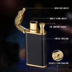 Dragon Lighter - Draak Aansteker - Dual Flame - Vuur Aansteker - Verschillende Vlamgrootte - Hervulbaar - WBV™ 5 Dragon Lighter - Draak Aansteker - Dual Flame - Vuur Aansteker - Verschillende Vlamgrootte - Hervulbaar - WBV™ -Barbecue Benodigdheden Winkel 1200x1200 572