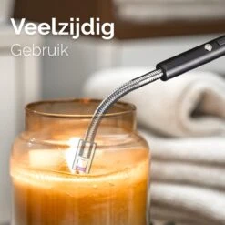 Dailygoods® Elektrische Aansteker - Plasma Aansteker - Oplaadbaar - Gift Set - Zwart -Barbecue Benodigdheden Winkel 1200x1200 588